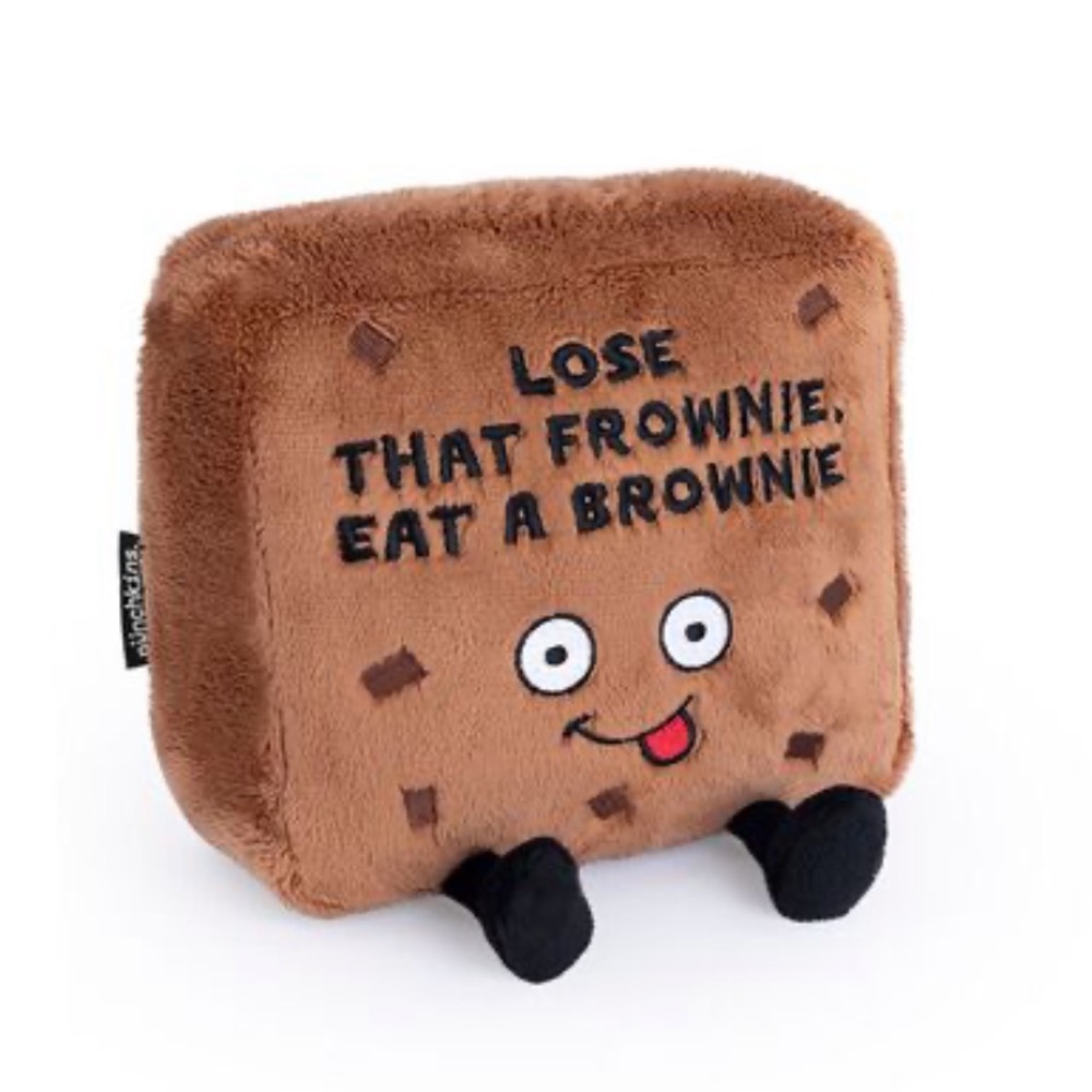 NWT 6” Punchkins LOSE THAT FROWNIE, EAT A BROWNIE Brownie Plush